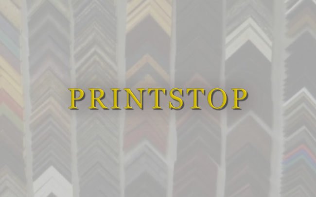 Printstop name overlaid on image of frame options for Palouse Place